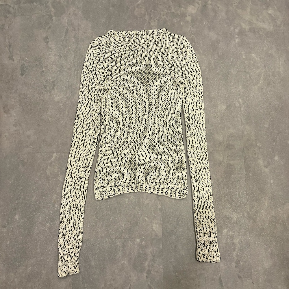 ALC Crochet Long Sleeve Top Silk Cashmere Size Medium - Picture 4 of 7
